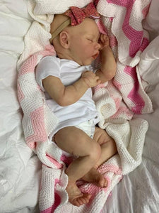18 Inch Real Life Size Reborn Baby Dolls Silicone Lifelike Reborn Baby Girl Realistic Newborn Baby Dolls