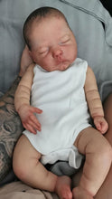 Load image into Gallery viewer, 19 Inch 48cm Painted Realistic Reborn Baby Doll Soft Silicone Baby Boy Doll Cloth Body Lifelike Reborn Toddler Dolls
