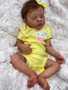 18 Inch Real Looking Reborn Baby Dolls Silicone Soft Vinyl Lifelike Sleeping Newborn Baby Girl