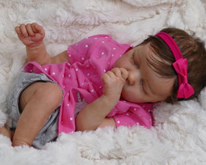 18" Sleeping Realistic Reborn Baby Girl Handmade Reborn Baby Doll