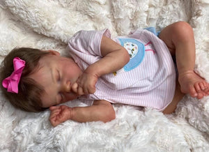 Cute Realistic 18" Reborn Dolls Sleeping Baby Girl Xmas Gift