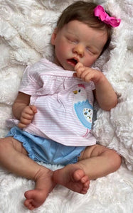 Cute Realistic 18" Reborn Dolls Sleeping Baby Girl Xmas Gift