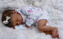 Carregar imagem no visualizador da galeria, 18&quot; Real Reborn Baby Doll Cerelia Black African American Newborn Baby Girl Asleep Twin A
