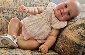 Smiling Maddie Soft Silicone Simulation 20" Reborn Baby Doll Girl