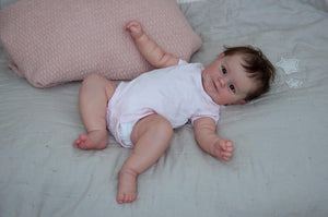 20" Realistic Newborn Baby Doll Alva Soft Silicone Reborn Baby Dolls Simulation Child Gift