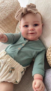 Reborn Toddler Doll Girl Silicone Reborn Baby Doll Lifelike Newborn Cuddly Realistic Baby Doll
