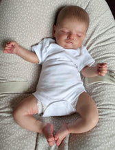 Carregar imagem no visualizador da galeria, 20 Inch Realistic Reborn Baby Doll Weighted Cloth Body Silicone Newborn Baby Doll Girl That Looks Real
