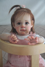 Laden Sie das Bild in den Galerie-Viewer, Reborn Toddler Girl Silicone Baby Doll Maggie 24 Inch Newborn Babies Weighted Cloth Body Gift Set Toys for Kids
