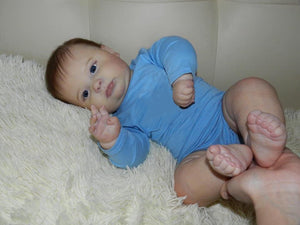 24 Inch Cuddly Weighted Reborn Baby Doll Soft Silicone Baby Doll Toddler Reborn Boy