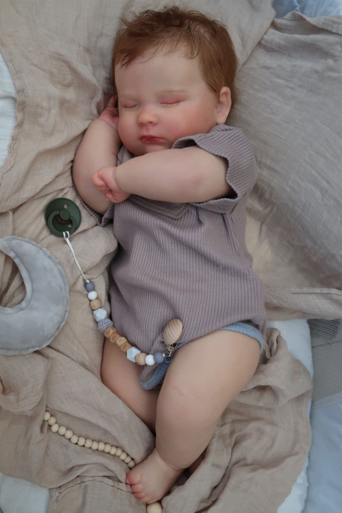 Weighted Reborn Baby Doll Soft Silicone Baby Doll Huggable Cloth Body 60cm Toddler Size