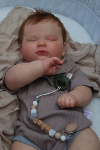 Weighted Reborn Baby Doll Soft Silicone Baby Doll Huggable Cloth Body 60cm Toddler Size