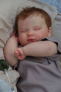 Weighted Reborn Baby Doll Soft Silicone Baby Doll Huggable Cloth Body 60cm Toddler Size