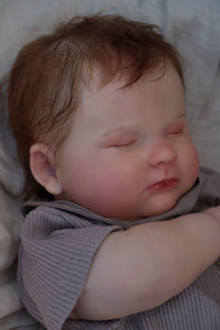 Weighted Reborn Baby Doll Soft Silicone Baby Doll Huggable Cloth Body 60cm Toddler Size