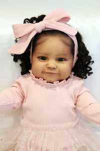 Big Size Reborn Toddler That Look Real Black African American Girls Maddie Weighted Cloth Body Cuddly