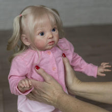 Laden Sie das Bild in den Galerie-Viewer, Toddler Reborn Baby Dolls Girl with Visible Veins Newborn Baby Doll Girl 24 Inch Weighted Cloth Body
