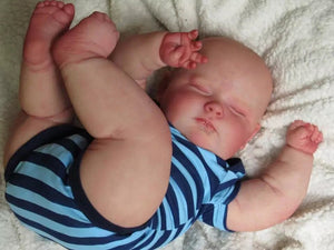 Reborn Baby Dolls Gene Full Silicone Body Newborn Boy Baby Doll Washable 20 Inch Cuddly Doll Antomically Correct