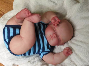 Reborn Baby Dolls Gene Full Silicone Body Newborn Boy Baby Doll Washable 20 Inch Cuddly Doll Antomically Correct