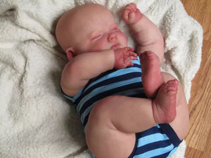Reborn Baby Dolls Gene Full Silicone Body Newborn Boy Baby Doll Washable 20 Inch Cuddly Doll Antomically Correct