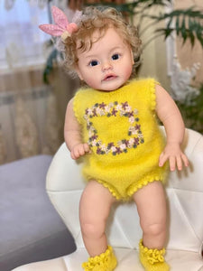 24 Inch Weighted Body Realistic Reborn Toddler Doll Silicone Huggable Lifelike Newborn Baby Doll Girls