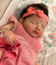 Carica l&#39;immagine nel visualizzatore di Gallery, Lovely Realistic Reborn Baby Dolls Girls Sleeping 20 Inches Preemie Newborn Dolls Real Lifelike Soft Silicone Reborn Babies Xmas Birthday Gift for Kids Age 3+
