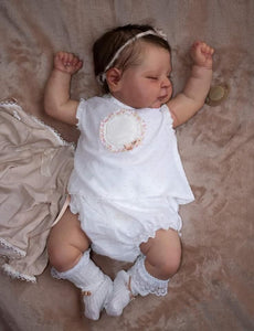 20 Inch Cuddly Reborn Baby Girl Adorable Reborn Baby Doll Realistic Newborn Baby Dolls Xmas Gift for Kids