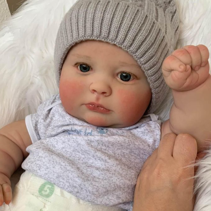 Weighted Reborn Baby Doll Soft Silicone Newborn Baby Doll 24 Inch Reborn Toddler Boy