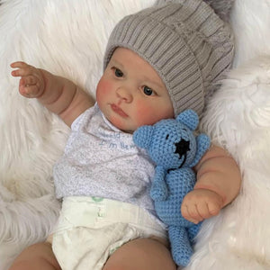 Weighted Reborn Baby Doll Soft Silicone Newborn Baby Doll 24 Inch Reborn Toddler Boy