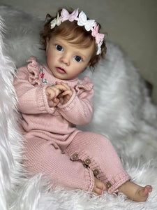 24 Inch Reborn Toddlers Girl Realistic Newborn Baby Doll Weighted Reborn Baby Dolls Best Birthday Gift for Children