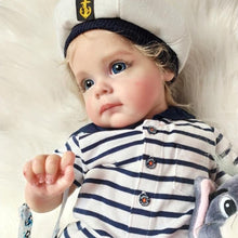 Загрузить изображение в средство просмотра галереи, 24 Inch Realistic Toddler Reborn Doll Lifelike Newborn Baby Doll Boy Soft Silicone Cloth Body Reborn Baby Dolls Gift for Kids
