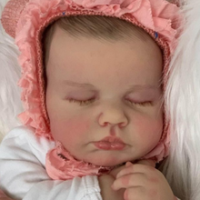 Laden Sie das Bild in den Galerie-Viewer, Lifelike Reborn Baby Doll Realistic Reborn Baby Doll Girl 20 Inch Sleeping Silicone Newborn Baby Dolls
