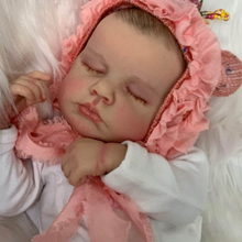 Carregar imagem no visualizador da galeria, Lifelike Reborn Baby Doll Realistic Reborn Baby Doll Girl 20 Inch Sleeping Silicone Newborn Baby Dolls
