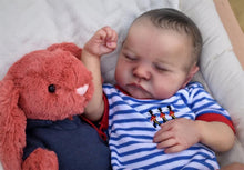 画像をギャラリービューアに読み込む, Realistic Reborn Baby Doll Newborn Lifelike Fake Baby Levi Sleeping Baby Doll
