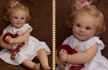 Carica l&#39;immagine nel visualizzatore di Gallery, Realistic 24&quot; Reborn Toddler Girl Doll Lifelike Soft Silicone Reborn Baby Doll Cuddly Newborn Baby Doll
