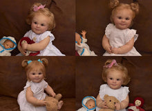 Carica l&#39;immagine nel visualizzatore di Gallery, Realistic 24&quot; Reborn Toddler Girl Doll Lifelike Soft Silicone Reborn Baby Doll Cuddly Newborn Baby Doll
