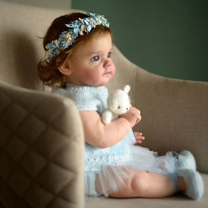 24 Inch Realistic Reborn Toddler Doll Lifelike Newborn Baby Doll Girls Soft Silicone Reborn Baby Dolls Girl