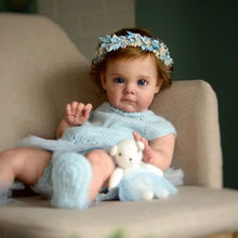 画像をギャラリービューアに読み込む, 24 Inch Realistic Reborn Toddler Doll Lifelike Newborn Baby Doll Girls Soft Silicone Reborn Baby Dolls Girl
