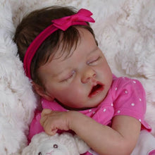 Carregar imagem no visualizador da galeria, 18&quot; Sleeping Realistic Reborn Baby Girl Handmade Reborn Baby Doll
