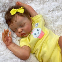 Laden Sie das Bild in den Galerie-Viewer, 18 Inch Real Looking Reborn Baby Dolls Silicone Soft Vinyl Lifelike Sleeping Newborn Baby Girl

