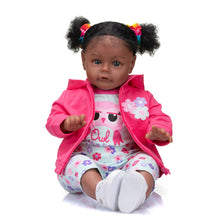 Carica l&#39;immagine nel visualizzatore di Gallery, 24 Inch Biracial Reborn Baby Dolls Girl Handmade Black African American Newborn Baby Doll Girl
