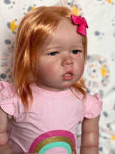 画像をギャラリービューアに読み込む, 28 Inch 70cm Toddler Girl Reborn Doll Soft Silicone Reborn Baby Doll Newborn Cuddly Baby Doll
